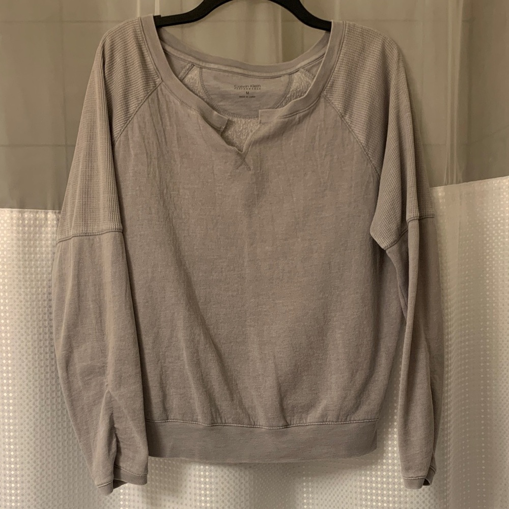 Calvin Klein Performance Heather Gray Crew Sweatshirt